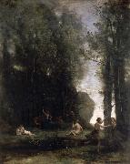 camille corot Idyll oil on canvas